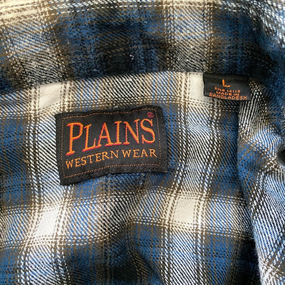 Vintage‎ Western Flannel Pearl Snap - Picture 3 of 3